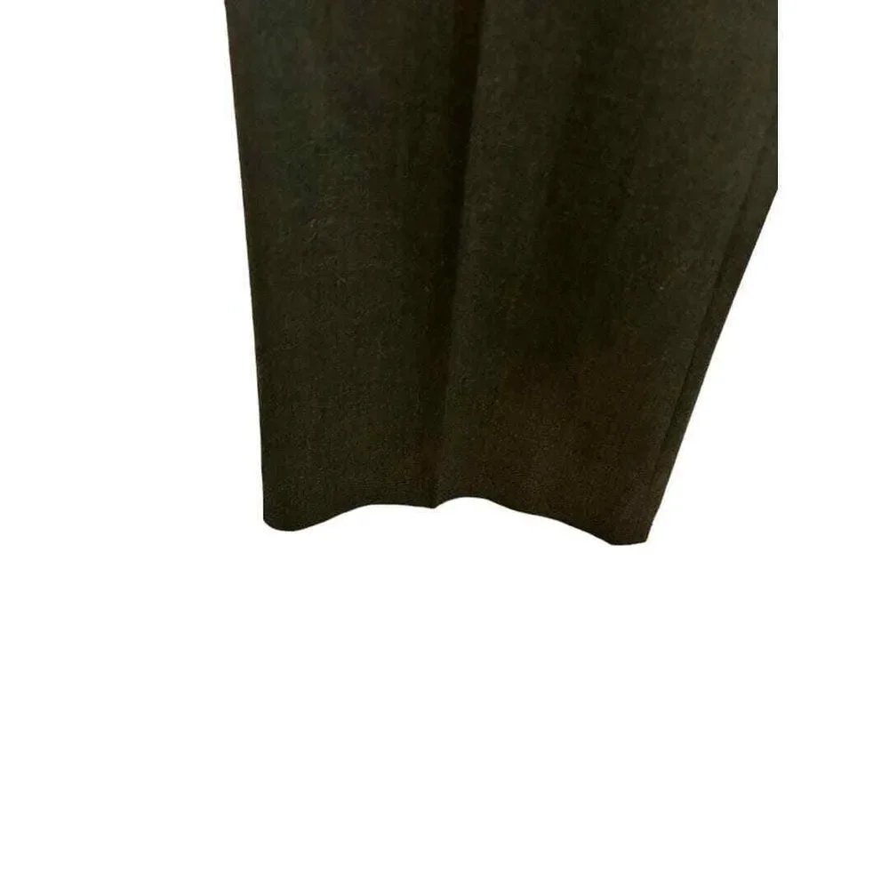 NWOT Michael Kors Olive Virgin Wool Wide Leg Trousers‎ 10